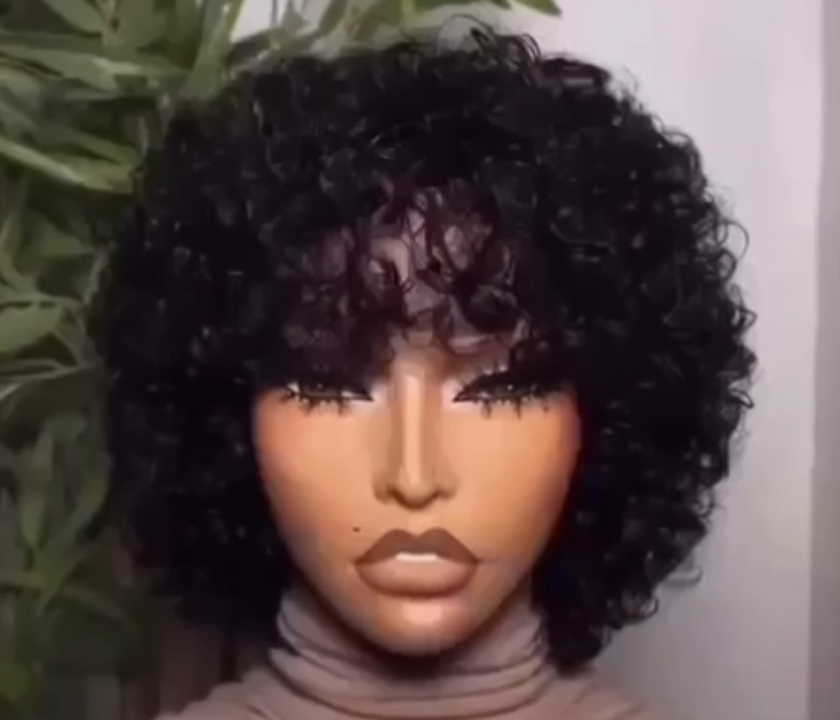 Pixie curls fringe